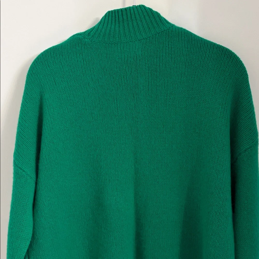 From Future 100% Cashmere Green Mock Turtleneck Sweater - Picture 8 of 14
